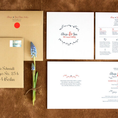 Hochzeitskarten Kollektion im Letterpress. Letterpress Wedding Invitation with deep impression Für deinen schönsten Tag im Leben. Aus den Hochzeitskarten werden durch die Fertigung auf hochwertigen Baumwollpapieren stilvolle und exklusive Unikate