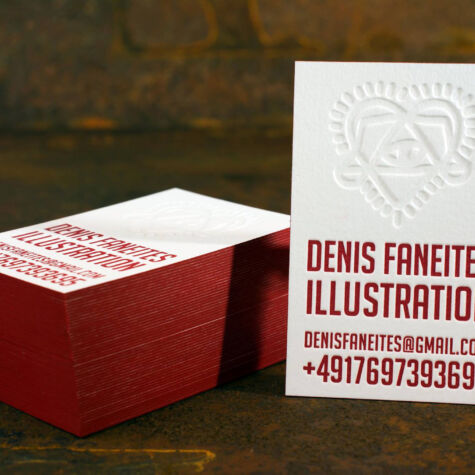 Mit dem Farbschnitt ist die natürliche Schönheit vollkommen Das Sahnehäubchen für das Letterpress Verfahren