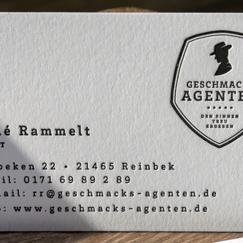 Visitenkarten Geschmacksagenten